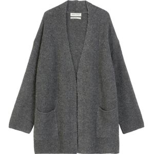 Marc O'Polo - Gebreid Vest - Donkergrijs - Knitwear - V-hals