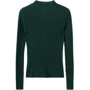 MANGO Trui 'Agustina'  donkergroen