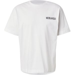 JACK & JONES Shirt 'JJAPOH'  ecru / azuur / zwart / wit