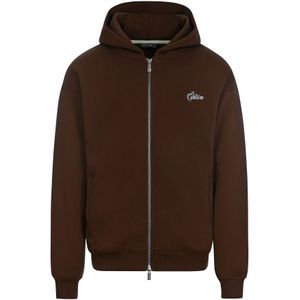 ESTEEM Sweatvest  bruin / wit