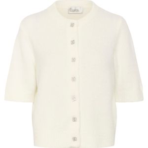 My Essential Wardrobe Gebreid vest 'MWEllie'  natuurwit