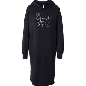 Soyaconcept - BANU 259 - Jurk - Grijs / Zwart - Recht Model - Capuchon