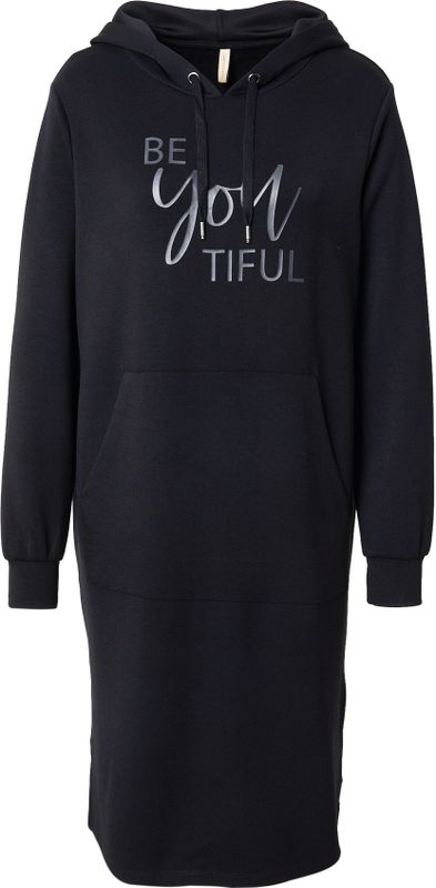 Soyaconcept - BANU 259 - Jurk - Grijs / Zwart - Recht Model - Capuchon