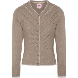 SPIETH & WENSKY Gebreid vest 'Abby'  taupe