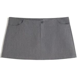 Bershka Rok  grijs gemêleerd