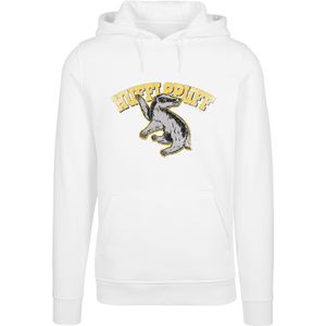 F4NT4STIC Sweatshirt 'Harry Potter Hufflepuff Sport Emblem'  lichtgeel / stone grey / zwart / wit