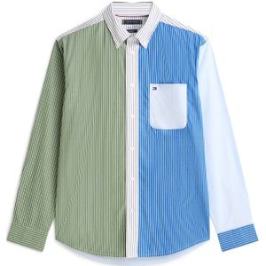 TOMMY HILFIGER Overhemd  blauw / groen / wit