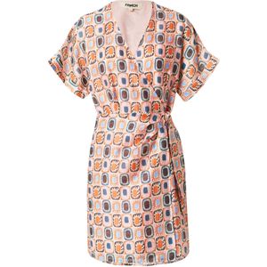 FRNCH PARIS Jurk  donkerblauw / aubergine / oranje / rosa