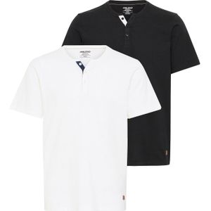 BLEND Shirt 'HOLEY'  zwart / wit