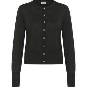 Kaffe Gebreid vest 'KAlizza'  antraciet