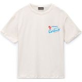 NAPAPIJRI - S-Adige - T-shirt - Lichtbeige - Azuur - Oranje