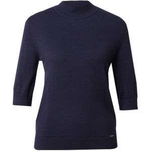 MORE & MORE - Trui - Marine - Effen - Halve Mouw - Normale Pasvorm