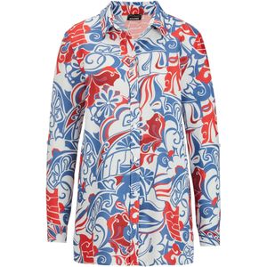 Goldner Blouse  blauw / rood / wit