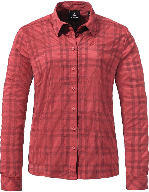Schöffel - Yekuro - Outdoorblouse - Roze - Lange Mouwen - Regular Fit