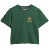 Superdry - Country Club - T-shirt - Beige - Donkergroen
