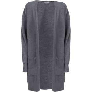 Influencer Gebreid vest  grijs