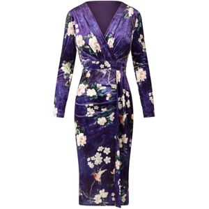 Kraimod Jurk  navy / donkergroen / rosé