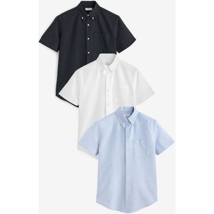 Next Overhemd  lichtblauw / zwart / wit