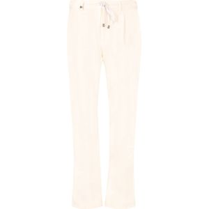 Distretto12 Bandplooibroek 'Rio'  wolwit