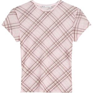 Bershka Shirt  bruin / rosé / poederroze