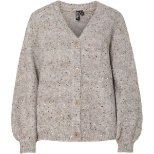 PIECES Gebreid vest 'PCMesva'  greige