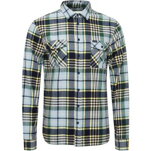 BLEND Overhemd  hemelsblauw / lichtgeel / donkergroen / zwart