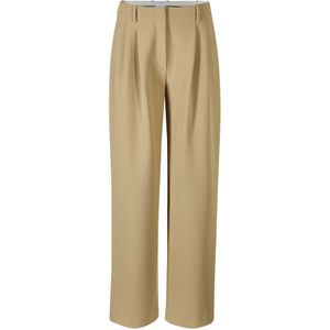 MADELEINE Bandplooibroek  donkerbeige