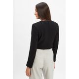 BOSS - JICENA - Blazer - Boxy Fit - Korte Mouwen - Pure Scheerwol