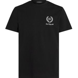 Karl Lagerfeld Shirt 'Hotel'  zwart / wit