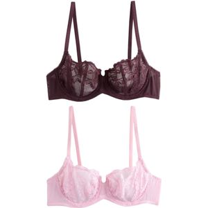 Next BH  pink / bordeaux / wijnrood