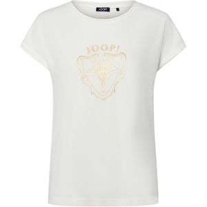 Joop! - Tulle and Double Print Top - Wit - Dames - Viscose - Stretchstof