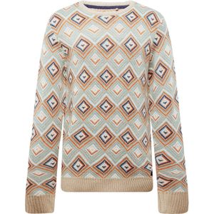 BLEND Trui  beige / lichtblauw / donkerlila / oranje