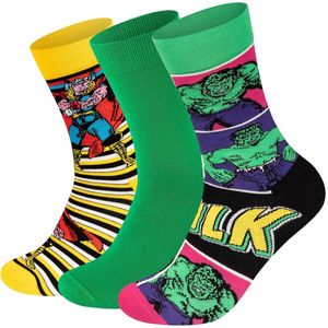 Happy Socks Sokken 'MARVEL™ Hulk-Thor Socks'  gemengde kleuren