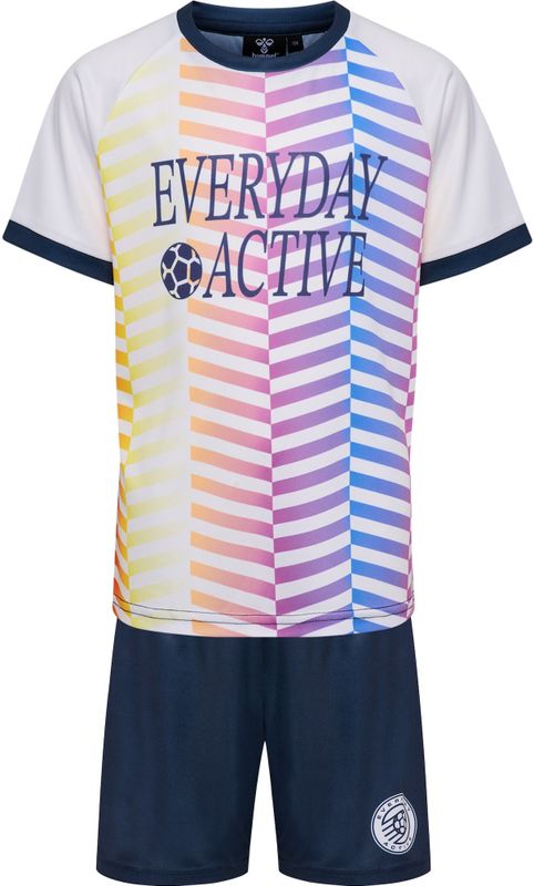 Hummel - Set - Blauw - 2-delig - Shirt en Hose - Kwartmouw - Normale Pasvorm