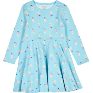 Fred's World by GREEN COTTON Jurk  crème / lichtblauw / lila / zwart