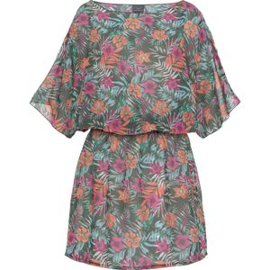 VENICE BEACH Strandjurk  groen / kaki / lichtoranje / grenadine