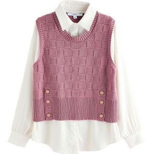 Next Trui  pink / wit