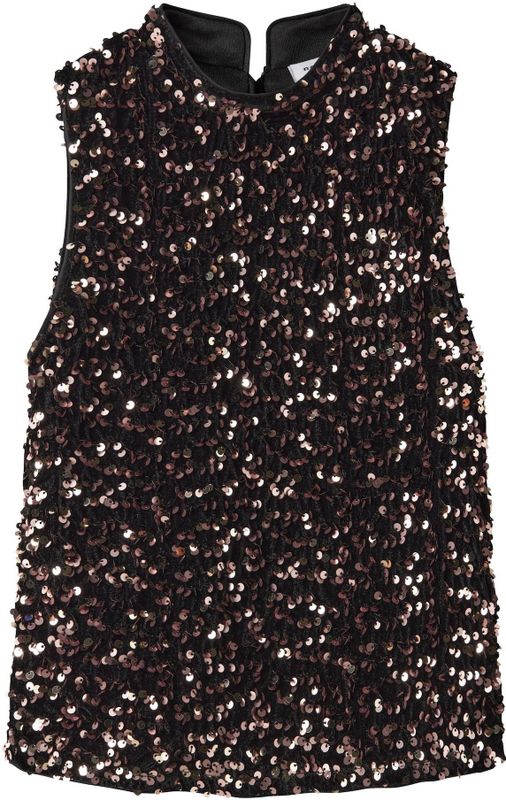 Top - Glitter - Mouwloos - Regular Fit