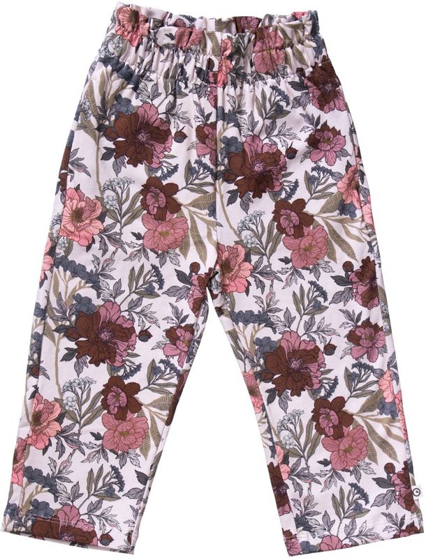 Müsli by GREEN COTTON - Broek - Bruin - Lang/maxi - Regular Fit - Bloemenprint