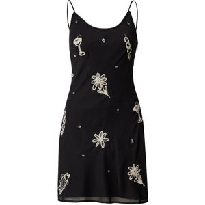 TOPSHOP Jurk  zwart / wit