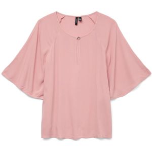 Vmanna - Blouse - O-hals - 3/4 Mouwen - Regular Fit