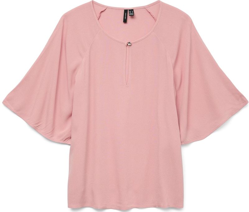 Vmanna - Blouse - O-hals - 3/4 Mouwen - Regular Fit