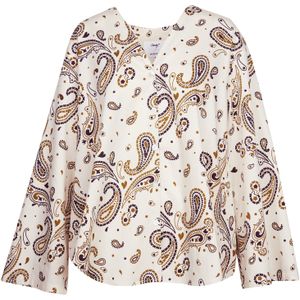 Seidensticker - Klassieke Blouse - Ecru - Tuniek Paisley - 100% Katoen