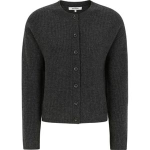 Soft Rebels Gebreid vest 'West'  donkergrijs