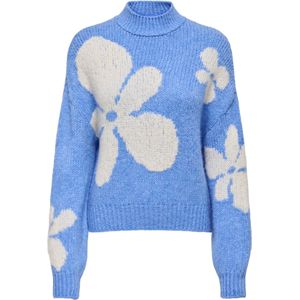 JDY Trui 'JDYKILIAN'  azuur / wit