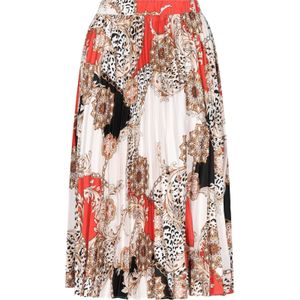 faina Rok  lichtbeige / rood / zwart / wit