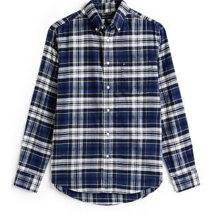 TOMMY HILFIGER - Overhemd - Navy - Geruit - Lange Mouw