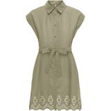 Onllou - Korte Jurk - Mini-lengte - Regular Fit - Overhemdkraag - Knoopsluiting