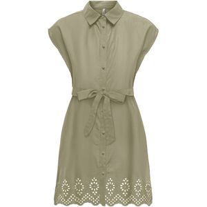 Onllou - Korte Jurk - Mini-lengte - Regular Fit - Overhemdkraag - Knoopsluiting