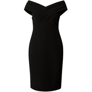 Lauren Ralph Lauren - Cocktailjurk - Zwart - Knielengte - Aansluitende Pasvorm